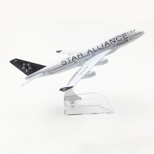 1/400 Scale Aircraft Boeing 747 THAI Star Alliance 16cm Alloy Plane B747 Model Toys Children Kids Gift for Collection 2024 - buy cheap