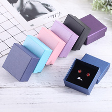 24pcs Jewelry Box Cardboard Necklace Earrings Bracelets Boxes Big Paper Gift Packaging with Black Sponge Can Personalized logo 2024 - buy cheap