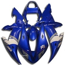 100% ABS Plastic Full Motorcycle Fairings For Yamaha YZF R1 2002-2003 YZF R1 02-03  Injection  Blue white parts 2024 - buy cheap