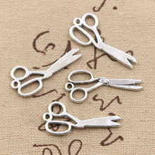 15pcs Charms Scissors 30x13mm Antique Making Pendant fit,Vintage Tibetan Bronze Silver color,DIY Handmade Jewelry 2024 - buy cheap