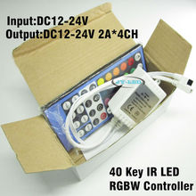 Controlador LED RGBWW RGBW, 40 teclas, mando a distancia IR 2A * 4CH para tira LED Flexible 5050 RGBW 2024 - compra barato