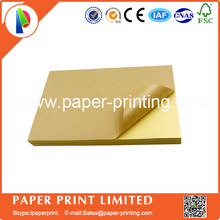 Wholesale factory price 1000 sheets A4 size blank kraft paper sticker, plain kraft brown label without printing 2024 - buy cheap