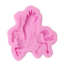 3d molde de silicone em forma de cavalo molde fondant decoração do bolo fondant molde de cozimento de chocolate ferramentas de bolo 2024 - compre barato