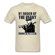 Peaky Blinders Top T-shirts Men Tees 100% Cotton Short Sleeve Tshirt Design By Order Of The Peaky Fookin Blinders T Shirts Retro 2024 - buy cheap