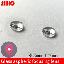 Hot sale glass aspheric focusing lens coated film lenses diameter 3mm focal length 6mm  optical products laser lens manufacturer 2024 - buy cheap