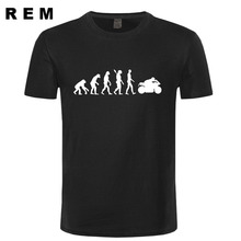 Camisetas de motocicleta para hombre, camisa de manga corta con cuello redondo, de algodón, de moda, de verano, 2016 2024 - compra barato