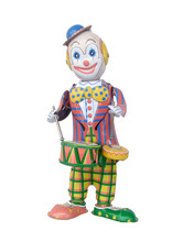 Rare collection Nostalgia Tin Wind up toys Drum clown Toys 2024 - buy cheap