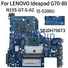 Kocoqin placa-mãe do portátil para lenovo ideapad G70-80 I5-5200U mainboard ailg1 NM-A331 N15S-GT-S-A2 2024 - compre barato