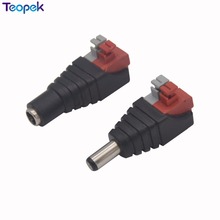 5pair Spring DC Connector 5 Male +5 Female 2.1*5.5mm DC Power Jack Adapter Plug Connector No screw for led strip 2024 - buy cheap