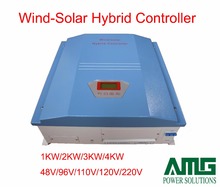 Regulador de carga híbrido solar e eólico, 2000w/2kw 48v/96v/110v/120v/220v, display lcd 2024 - compre barato