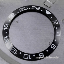 Inserto de bisel de cerámica negra de alta calidad de 39,8mm para reloj de hombre de 43mm GMT 2024 - compra barato