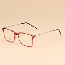 Gafas rectangulares de negocios para hombre, lentes transparentes con prescripción para miopía, marco cómodo TR90, espejo óptico liso 2019 2024 - compra barato