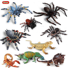 Oenux, figuras de ação clássicas de animais, animais de ação, simulação, pvc, lagarto, abelha, borboleta, aranha, mantis, modelo, brinquedo educacional para crianças 2024 - compre barato