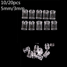 10/20 шт. 3 мм 5 мм прозрачный пластиковый светодиодный светоизлучающий диод абажур протектор 2024 - купить недорого