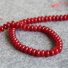 (Min Order1) 5*8 New Faceted Dark Red Chalcedony Beads Round Shape DIY Beads Stone 15inch Women Jewelry Making Design Wholesale 2024 - buy cheap