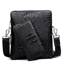 SAN VITALE Best selling designer men's hand bags New crocodile pattern men's bag shoulder bag business bags 2024 - buy cheap