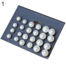 12 pares de pendientes de perlas de imitación para mujer, joyería Bohemia elegante para fiesta, color blanco 2024 - compra barato