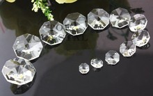 AAA Quality 16mm 18mm 20mm 22mm Clear Crystal Octagon Beads With 2 Holes Free shipping 2024 - buy cheap