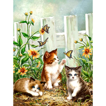 DIY Diamond Embroidery Three cats Full Square/round Diamond Painting Cross Stitch Kit  Mosaic Home Decor 2024 - buy cheap