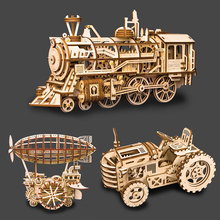 3 Kinds Wooden Toys Creative DIY Laser Cutting 3D Vehicle Car Truck Model Wooden Puzzle Game Assembly Toy Gift for Children 2024 - buy cheap