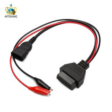 Adaptador de conector para coche, accesorio para Fiat Alfa Lancia de 3 pines a 16 pines OBDII OBD2 obd-ii, Cable de diagnóstico obd para fiat 3pin, nuevo 2024 - compra barato