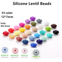 Chenkai mordedor de ábaco de silicone, 50 peças, sem bpa, pingente de lentes, contas para amamentação diy, chupeta de bebê, acessórios de brinquedos 2024 - compre barato