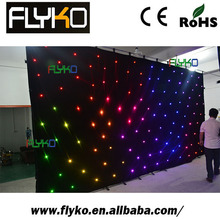 Free shipping  CE,RoSH  3X6M Star curtain stage decoration led star backdrop 2024 - buy cheap