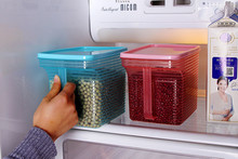 1PC Kitchen Sealing Bottle  Jar with Handle Plastic Storage Sealing Box Refrigerator Food Grain Storage Case Organzier  LF 140 2024 - buy cheap