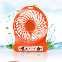 Portable mini usb fan cooler Rechargeable 4-inch 3 Speed usb fan portable with 18650 li-ion Battery 2024 - buy cheap