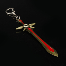Hot Online Game League of legend keychain LOL Sword Weapon Pendant Keyring Chaveiros Metal Game Jewelry Drop Shipping 2024 - buy cheap