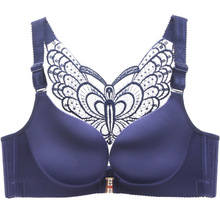 Big size front buckle bra Fat MM big cup butterfly front buckle Slim sexy bra women underwear women push up big size bra 2024 - buy cheap