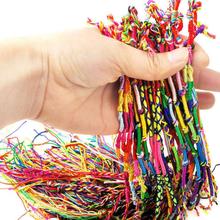 10pcs hand-woven line colorful bracelets friendship rope anklet color line rope bracelet random color 2024 - buy cheap