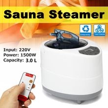 For Sauna Steam Generator 220V 3L Remote Control 1500W Powerful Steamer Machine EU Plug Steam Sauna 2024 - buy cheap
