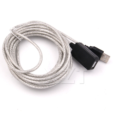 Высококачественный 5 м высокоскоростной Активный USB 2,0 Активный ретранслятор штекер-гнездо USB 2,0 Удлинительный кабель адаптер для передачи данных Шнур проводной кабель 2024 - купить недорого