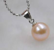 AAA 8.5mm round natural pink genuine pearl pendant jewelry for women 2024 - buy cheap