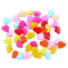 LF 100Pcs Mixed Heart Resin Sewing Buttons For Cloth Needlework Flatback Scrapbooking Crafts Decorative Diy Accessories 2024 - buy cheap