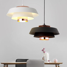 Nordic Style Pendent Lamp Post Modern Simple Restaurant Bar Creative light Led Lamps and lanterns Iron Chandelier Black white 2024 - buy cheap