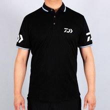 Daiwa летняя Новинка Мужская рубашка поло мужская футболка с коротким рукавом для рыбалки дышащая Солнцезащитная свободная одежда для рыбалки 2024 - купить недорого
