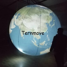 Balão de mapa geométrico em led, bola inflável de pvc com mapa do mundo, à venda 2024 - compre barato