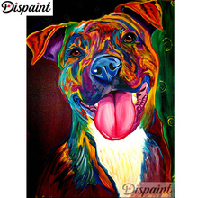 Dispaint Full cuadrado/redondo taladro 5D DIY diamante pintura "perro de color de dibujos animados" 3D bordado punto de cruz decoración del hogar regalo A01021 2024 - compra barato