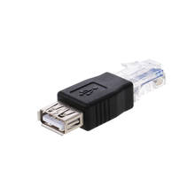 USB к RJ45 адаптер USB2.0 мама к Ethernet RJ45 штекер разъем адаптера USB адаптер A гнездо к 8P8C разъем (RJ45) 2024 - купить недорого