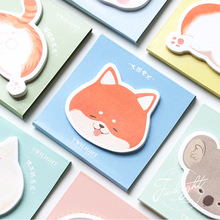 30 Sheets/pad Funny Animals Sticky Note Post Memo Pad Diary Book Marker It Sticker Planner Stationery School Supplies 2024 - buy cheap