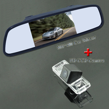 Kit de estacionamiento con pantalla LCD de 4,3 pulgadas, Monitor de espejo de marcha atrás para coche, cámara de respaldo para coche, ángulo de lente de 170 adaptable para Nissan Qashqai 2024 - compra barato