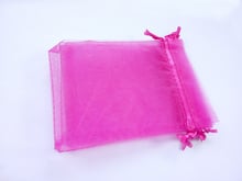 100pcs 10*15 Rose red gift bags for jewelry/wedding/christmas/birthday Organza Bags with handles Packaging Yarn bag 2024 - buy cheap
