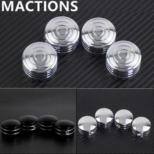 Motorcycle Spark Plug Head Bolt Cap Covers Plug 4PC Black/Chrome For Harley Sportster XL 1200 883 Twin Cam Touring Street Glide 2024 - buy cheap