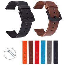 18mm 20mm 22mm 24mm Replacement Watchband Retro Leather Watch Strap Watch Band Women Men Wristbands Bracelet 2024 - buy cheap