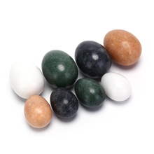 2Sizes Drilled Jade Egg Natural Stone Rose Quartz Crystal Ball Pelvic Kegel Exercise Tightening Vaginal Muscle Yoni Eggs 2024 - buy cheap