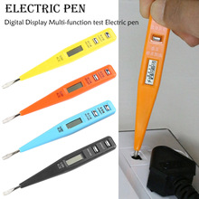 Многофункциональная электрическая ручка с ЖК-дисплеем, индукционный тестовый карандаш, 12-220 В, переменный ток, постоянный ток 2024 - купить недорого