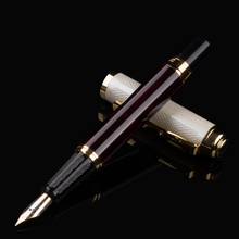 Luxury Smooth Writing Wooden Fountain Pen 0.5MM Nib for Choose Gift Stationery Ink Pens with a Gift Box 2024 - buy cheap