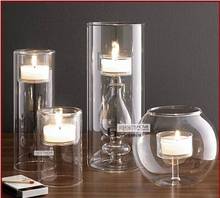 Европейский современный стеклянный подсвечник, хрустальный стеклянный подсвечник, свадебные свечи для домашнего декора, держатели, романтичный ужин, Рождество 2024 - купить недорого